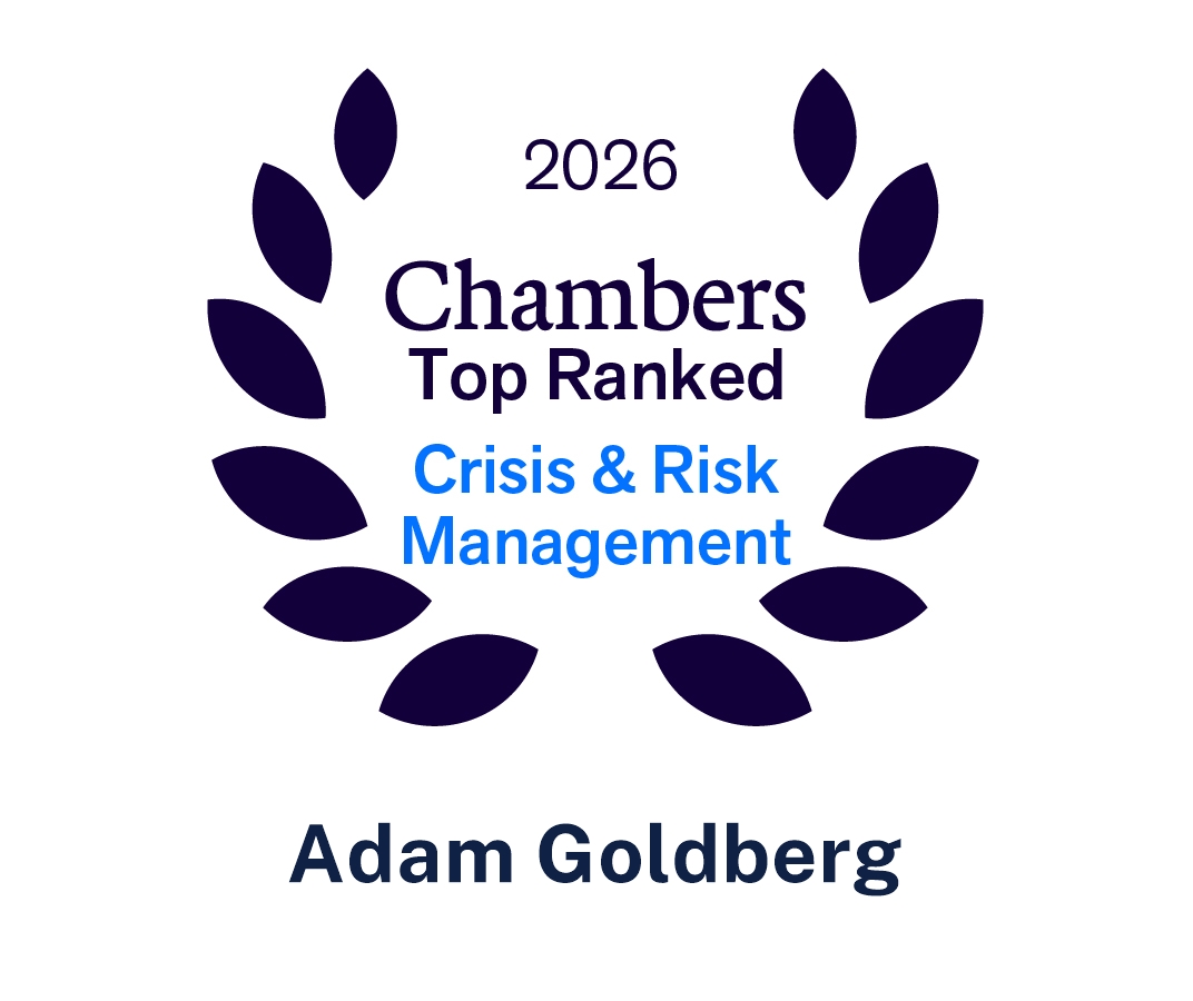 2026 Chambers Top Ranked, Crisis & Risk Management: Adam Goldberg